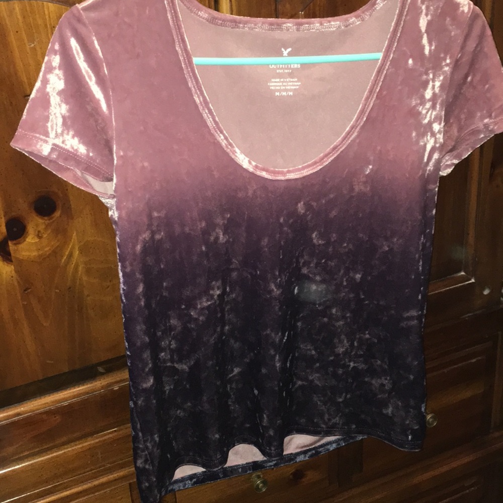 Velvet crop top